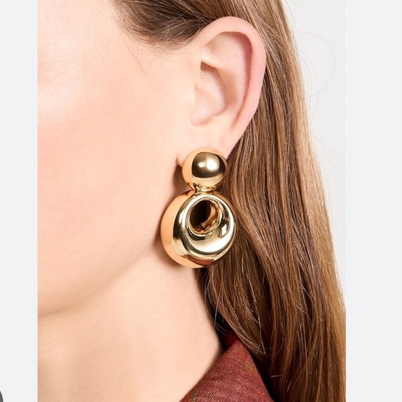 Lele Sadoughi Gold Medallion Drop Earrings - Picture 2 of 8